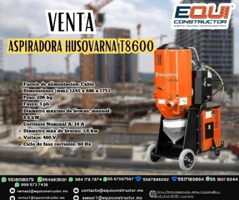 Foto aspiradora husqvarna t8600 para el estado de nayarit
