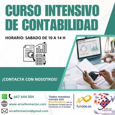 Foto curso intensivo de contabilidad