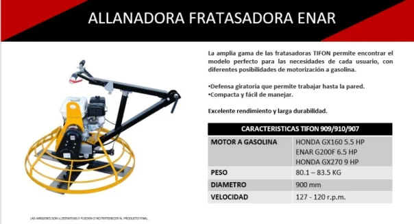 Foto maquinarias para concreto-allanadoras tifon enar 909 venta
