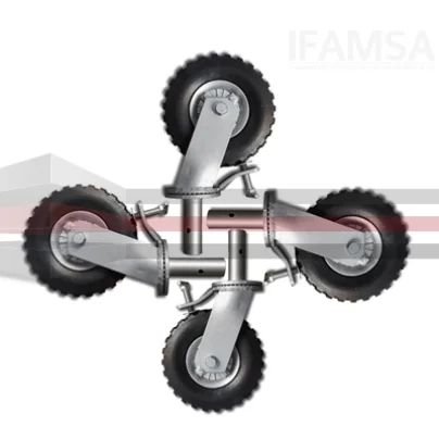 Andamios tubulares ifamsa puebla  de segunda mano en Puebla - Accesorios Para Andamiaje-Ruedas Tipo Tractor