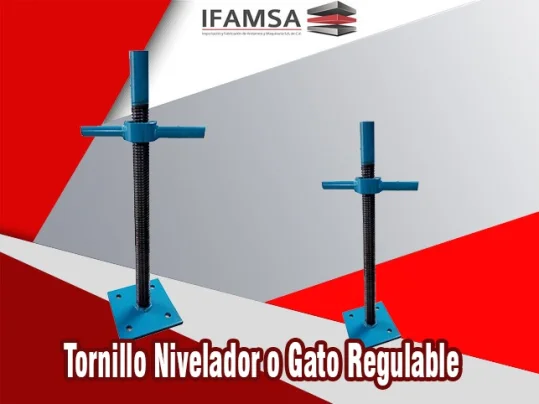 Foto tornillo nivelador regulable para andamio solicita tu cotización excelente para construcciones