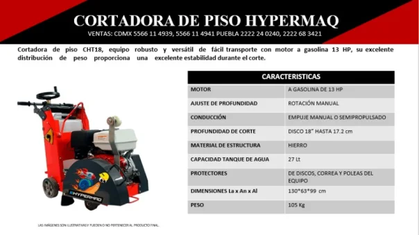 Foto maquinarias para concreto-cortadora a gasolina cht18 ifamsa