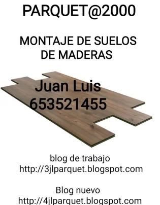 Foto instalación de parquet laminado