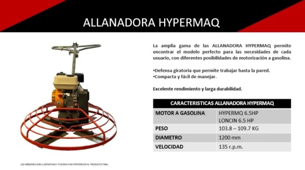 Foto maquinarias de concreto-allanadoras hypermaq ifamsa