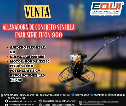 Foto venta allanadora de concreto enar serie tifón 900