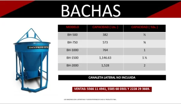 Foto maquinarias para concreto-bachas hypermaq ifamsa