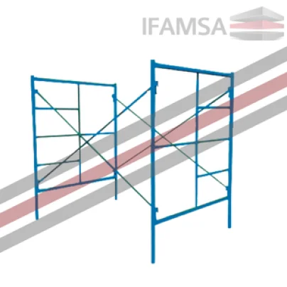 Foto andamiaje tubular tipo estándar modelo ah 200 ifamsa