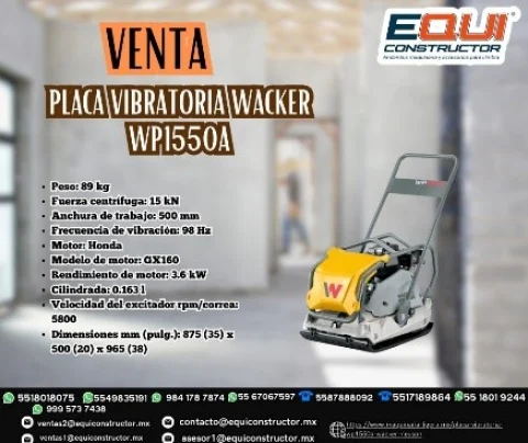Foto placa vibratoria wacker wpi550a